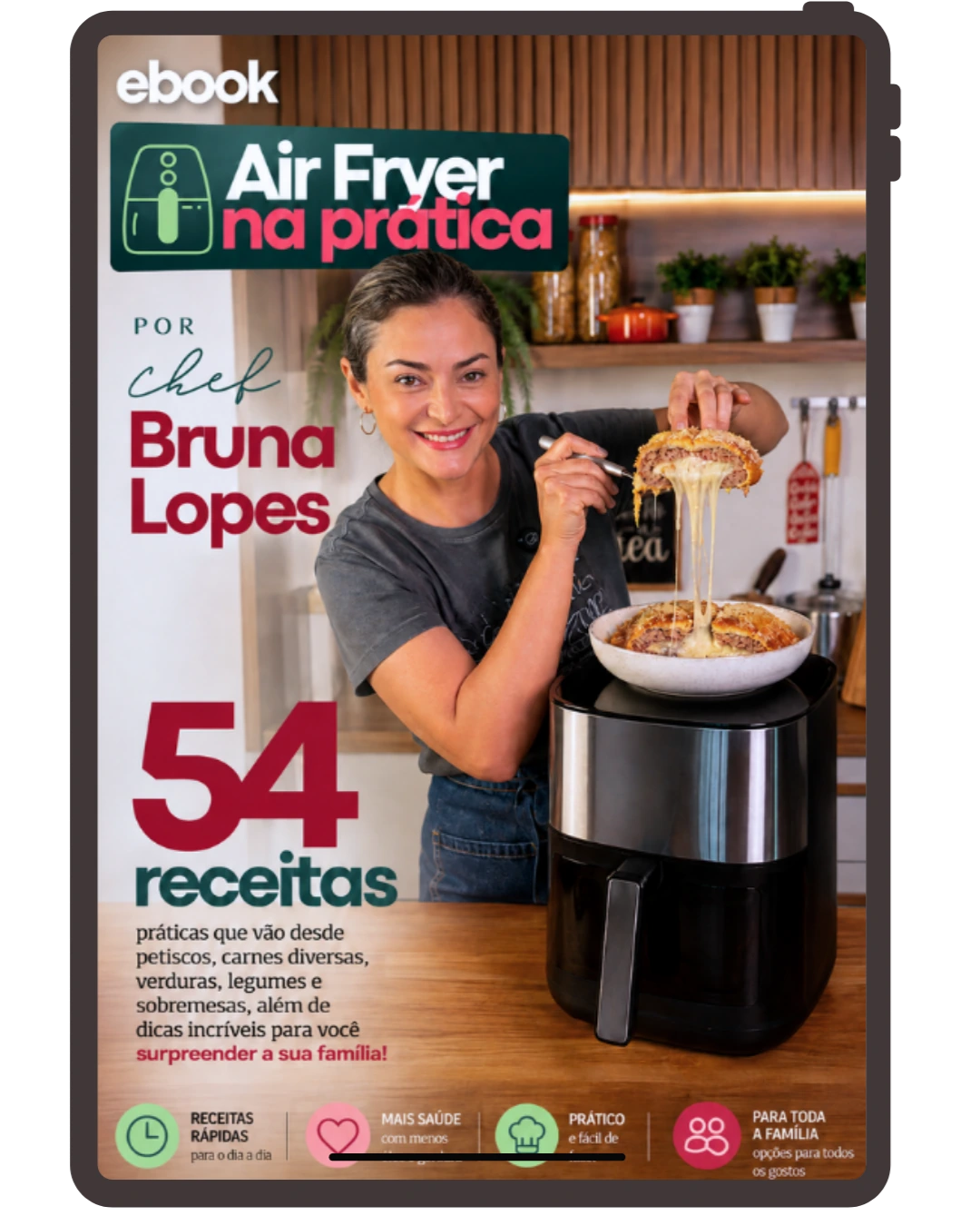 Capa original do eBook Air Fryer na Prática